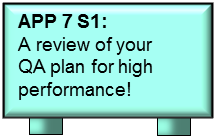 FIG B 38 v63 APP 07 S1 A review your QA plan for high perf
