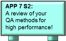 FIG B 39 v63 APP 07 S2 A review of your QA methods for high perf